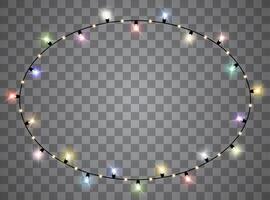 Decorative Christmas lights for posters and web vector