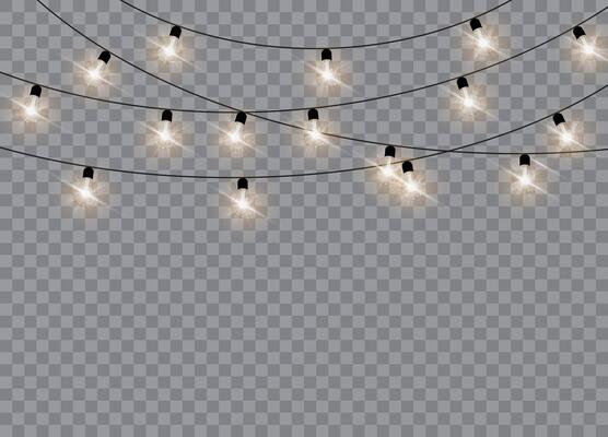 Christmas string lights collection for holiday decor