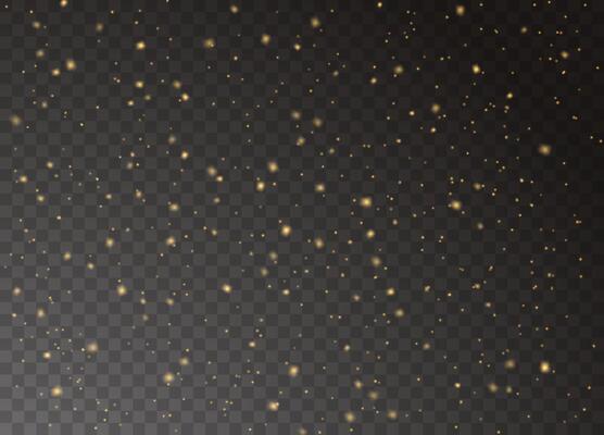 Shimmering stars with bright light and sparkling magic dust