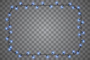 Decorative festive lights for Xmas design projects vector