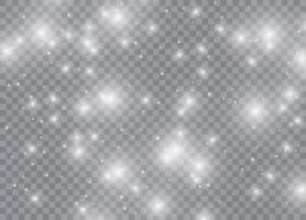Christmas pattern with bright stars and sparkling dust vector