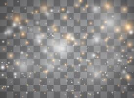Exploding stars with light glow and shimmering dust vector