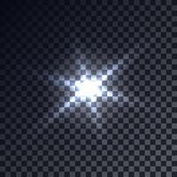 Glowing starburst with scintillating sparks vector