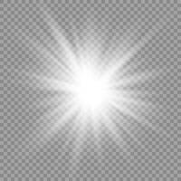 Sparkling starburst with magical glow vector