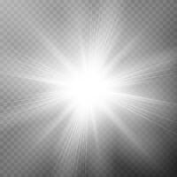 Starry burst with shimmering ray effects vector