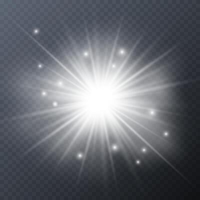 Solar radiance with sparkling effects