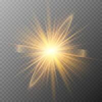 Celestial glow with festive sparkle rays vector