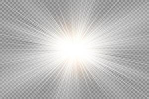 Ethereal light explosion with twinkling particles vector