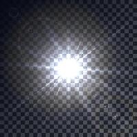 Dazzling starburst with gleaming sun rays vector