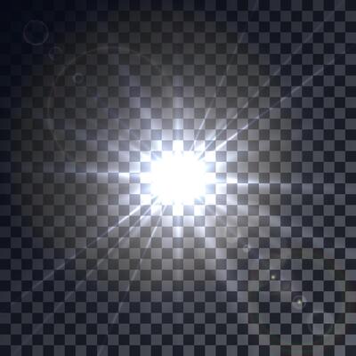 Dazzling starburst with gleaming sun rays