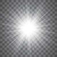 Sunburst with shimmering star sarticles vector