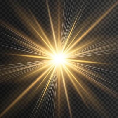 Brilliant star explosion with magical sparkles