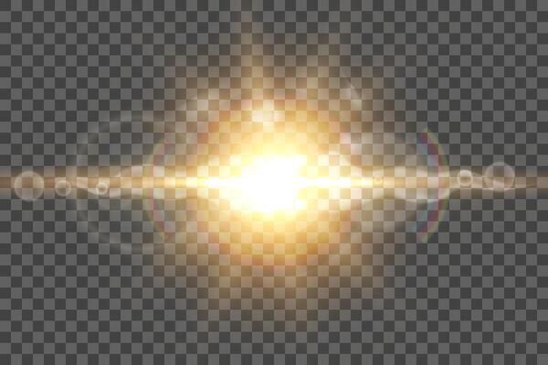 Glowing star explosion with christmas magic