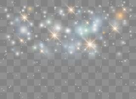 Magical star glow with sparkling dust vector