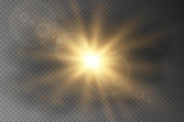 Radiant glow effect with star burst