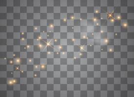 Ethereal Christmas glow with sparkling dust vector