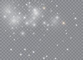 Glittering glow effect with festive stars vector