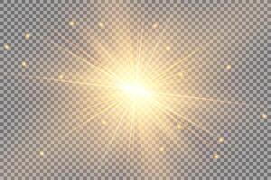 Sunshine burst with shimmering particles vector