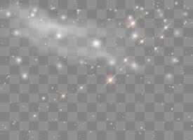 Holiday glow effect with sparkling dust vector