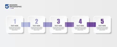 Infographic design with icons and 5 options or steps. vector