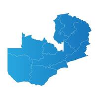 Zambia district Country land Map vector