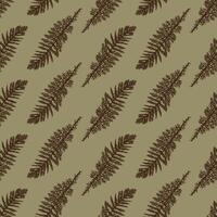nature elements, autumn yarrow seamless pattern, fall cozy pattern vector
