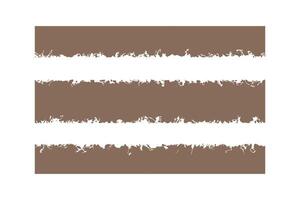 Set of grunge torn paper effect design. vector