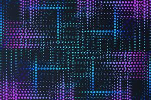 Abstract Halftone Neon Light Pattern Background vector