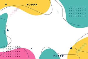 Colorful flat background in simple design vector
