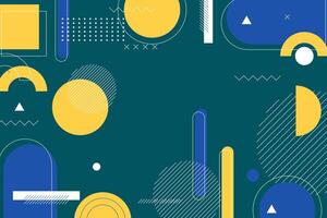 Colorful abstract flat geometric background design vector