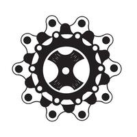 simple gear icon for business mechanism and setting illustration vector