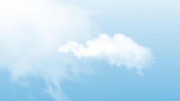 Clouds Animation with Blue Sky 2D Cartoon Animation video