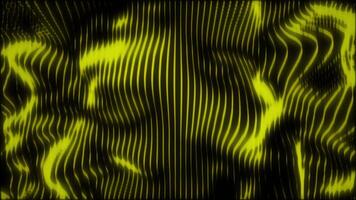 Big Data Concept Motion Background,Yellow Lined Waving Floating Surface Cyber Data Background Loop video