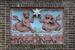 Facade Stone At Gein Zuid Number 12 My Lvcht Diin Star At Abcoude The Netherlands 8-4-2024 photo