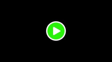 Play and pause icon animation, Animated play and pause button, 4K . video