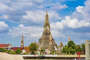 Wat Arun with Clouds on the blue sky. photo