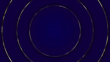 Animated abstract background with luxurious gold circles, suitable as a background for corporate motion designs and awards events. video