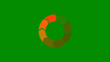 3D Animation Circle Loading Bar video