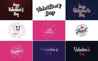 Be My Valentine lettering with a heart design suitable for use in Valentine s Day cards and invitations vector