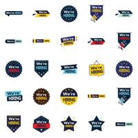 25 We re Hiring element Elements to Make Your Recruitment Materials Pop vector
