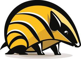 A friendly cartoon armadillo, perfect for children s books, clothing designs, and educational materials vector