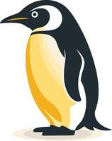 Cute cartoon penguin illustration, perfect for children s books, branding, and educational materials vector