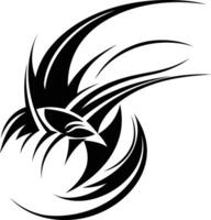 A bold and intricate tribal tattoo design, perfect for adding a fierce and stylish touch to any project vector