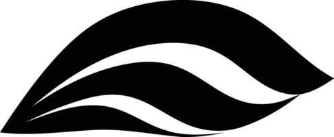Abstract black and white logo design, perfect for use as a brand symbol or graphic element vector