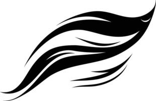 Abstract black and white design element vector