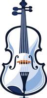 Simple and elegant element illustration of a violin, perfect for musical organizations, websites, or branding vector