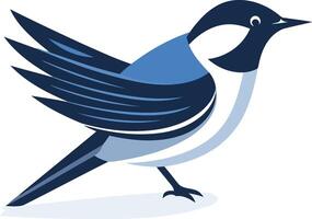 A simple, yet striking illustration of a bluebird vector