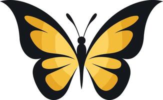Simple and charming yellow butterfly illustration perfect for children's books, websites, or branding projects vector