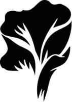 A simple yet powerful black and white illustration of a stylized rose vector