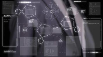 A magnate and statistical graphics on an interactive interface. video